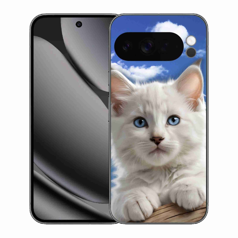 mmCase gél tok a Google Pixel 10 Pro XL-hez – cica és felhők