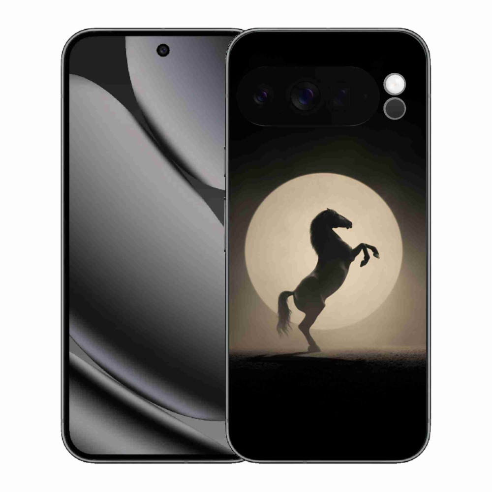 Zselés borítás mmCase a Google Pixel 10 Pro XL számára - ló sziluettben