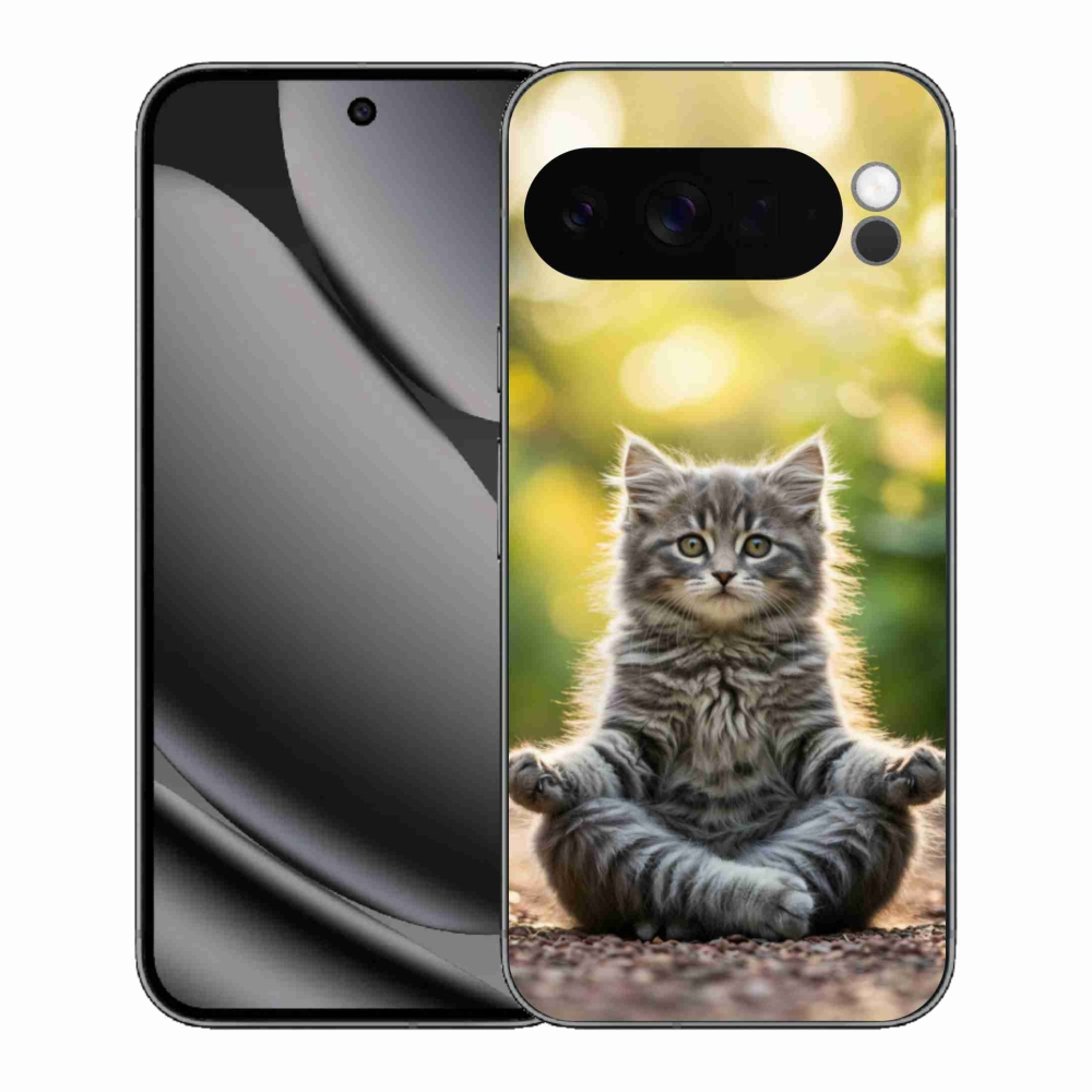 Gél borítás mmCase a Google Pixel 10 Pro XL-hez - meditáló cica
