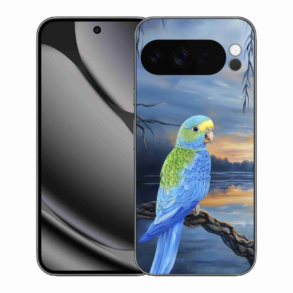Gél védőburkolat mmCase a Google Pixel 10 Pro XL-hez - kék papagáj