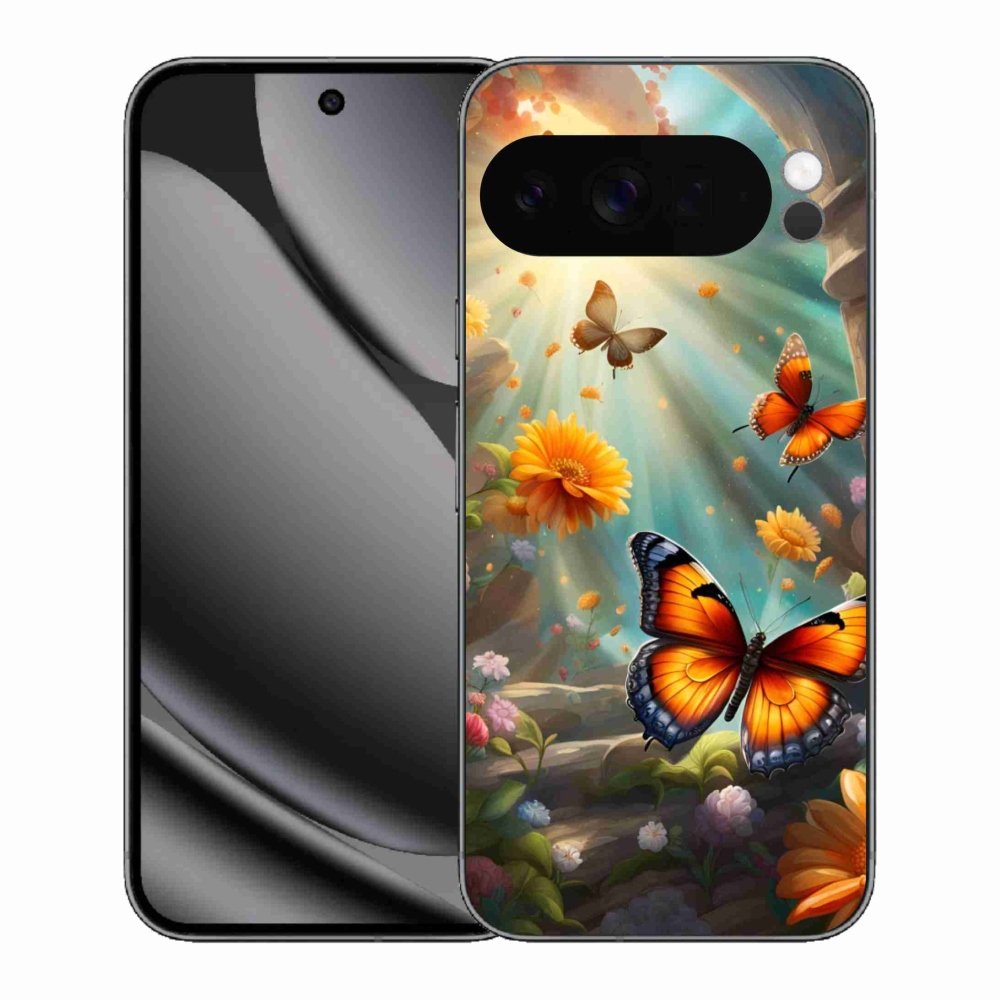 Zselés borítás mmCase a Google Pixel 10 Pro XL-hez - pillangókert 2