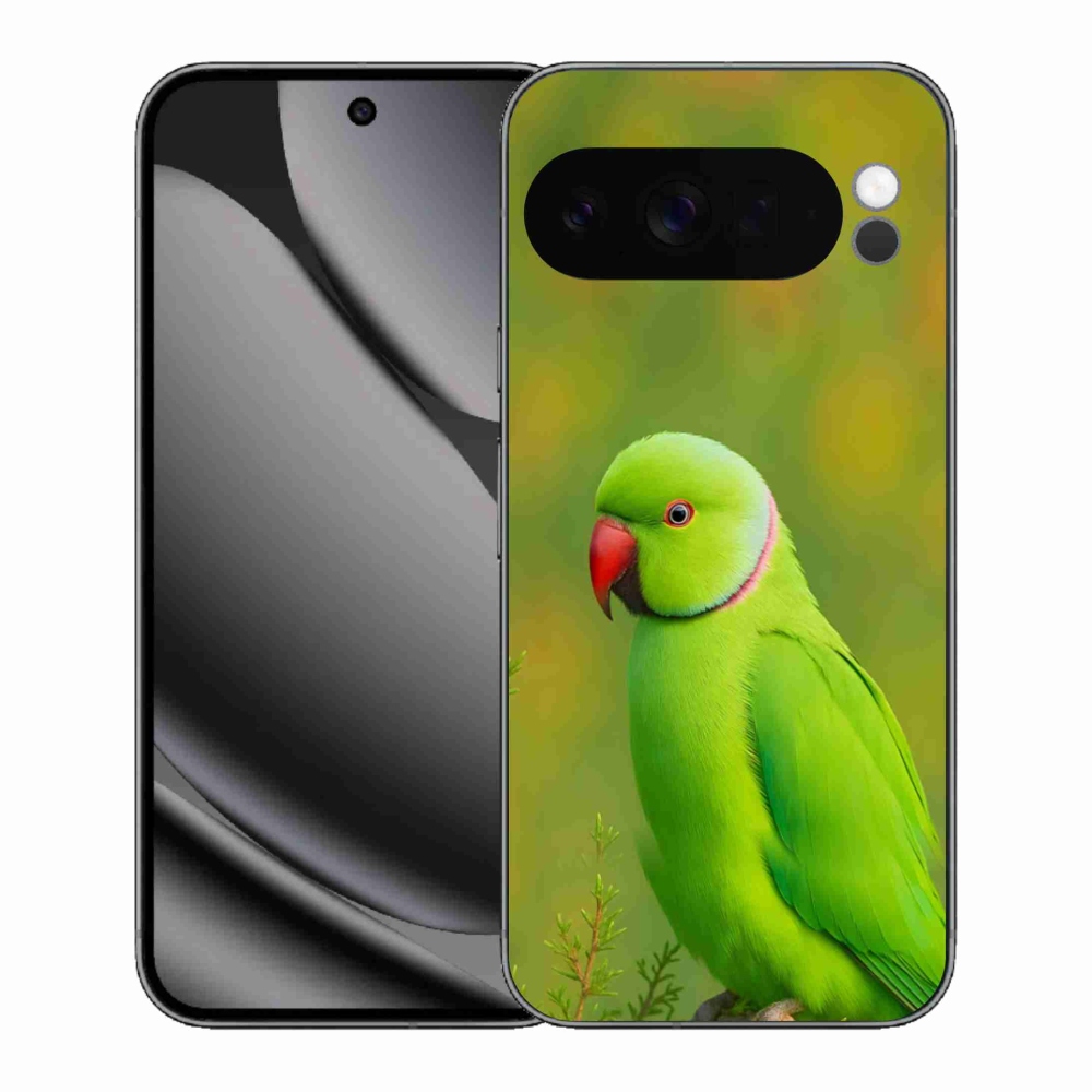 Zselés borítás mmCase a Google Pixel 10 Pro XL-hez - papagáj alexander 2