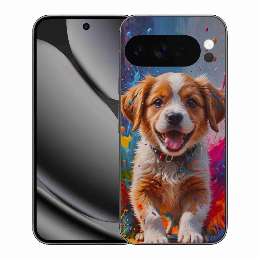 Gél borítás mmCase a Google Pixel 10 Pro XL-hez - aranyos kiskutya 3