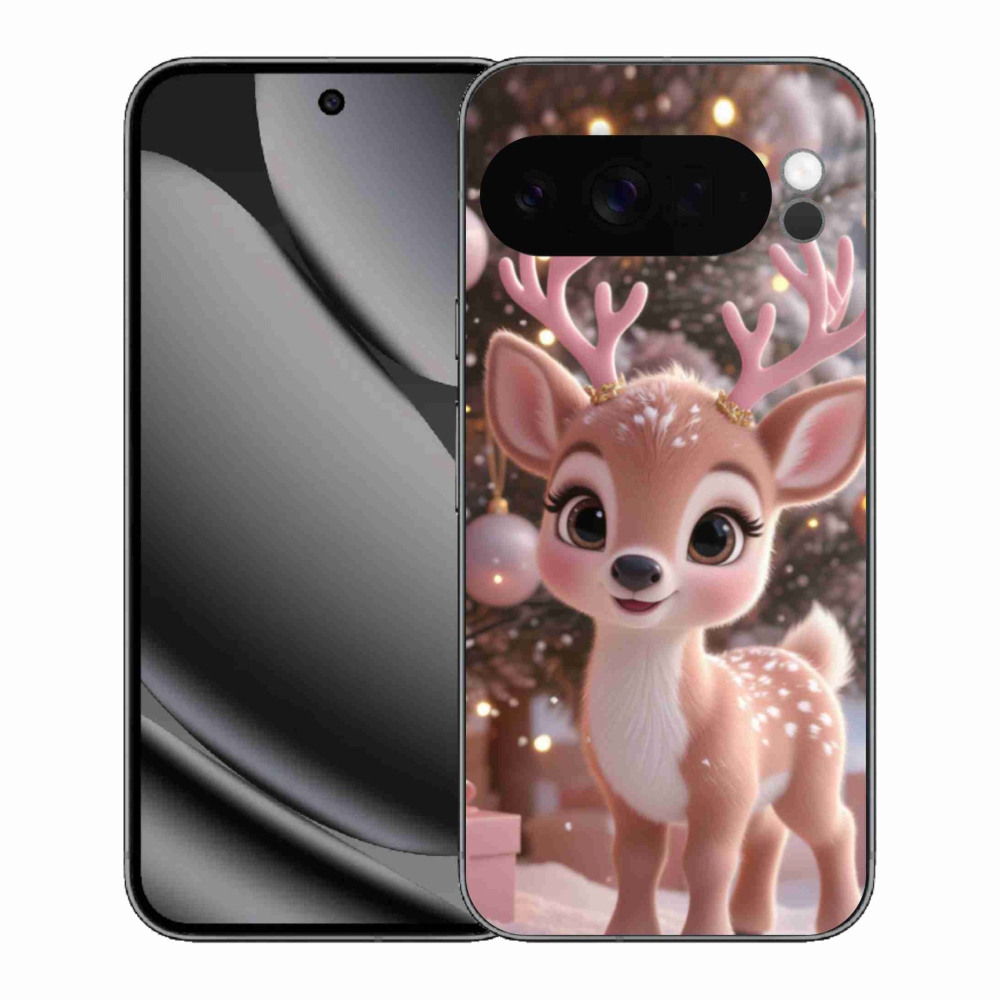 Gél borítás mmCase a Google Pixel 10 Pro XL számára - aranyos rénszarvas