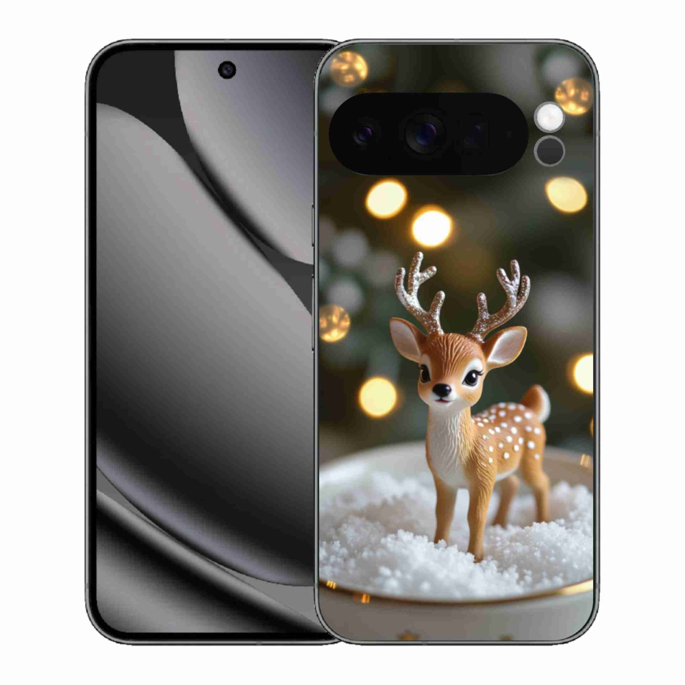 mmCase gél tok a Google Pixel 10 Pro XL-hez – aranyos karácsonyi szarvas