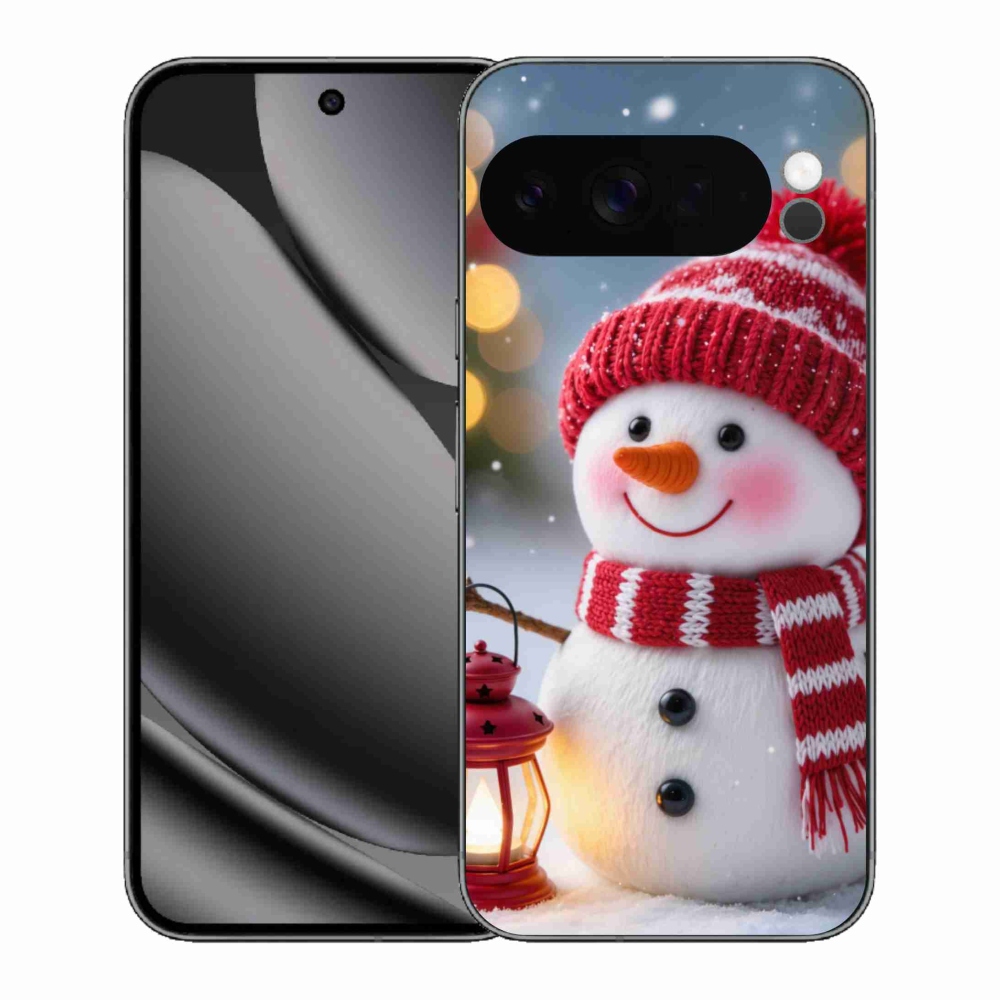 Gél borítás mmCase a Google Pixel 10 Pro XL számára - Hóember 2