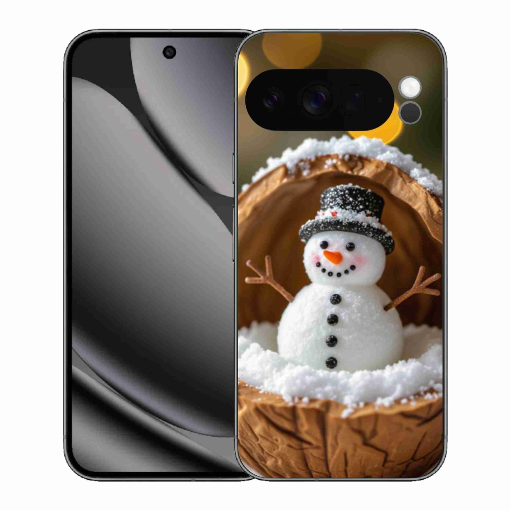 Gél borítás mmCase a Google Pixel 10 Pro XL számára - Hóember 4