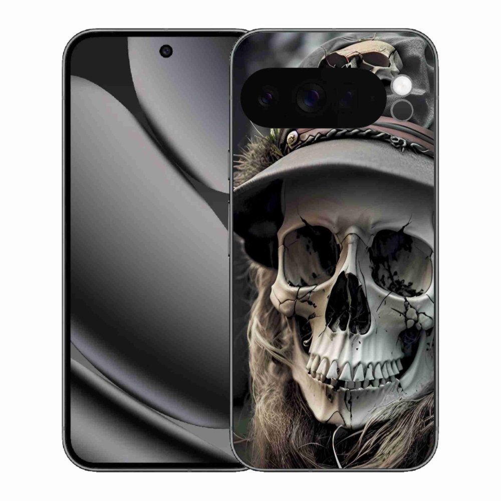 Zselés borítás mmCase a Google Pixel 10 Pro XL számára - sötét koponya