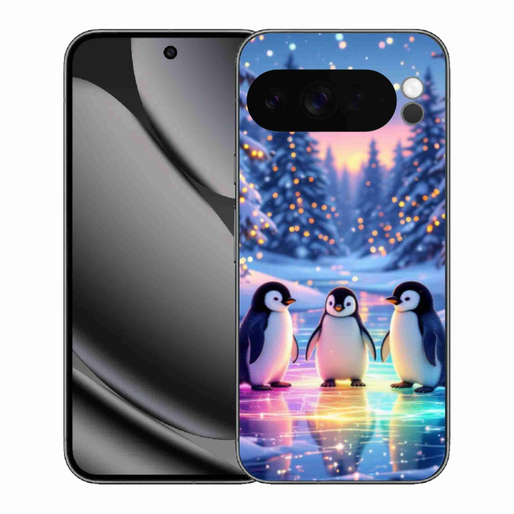 Gél borítás mmCase a Google Pixel 10 Pro XL számára - Pingvinek