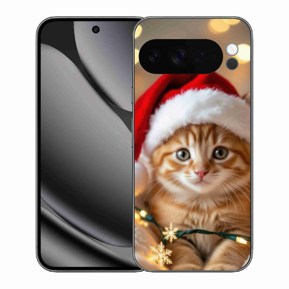 Gél borítás mmCase a Google Pixel 10 Pro XL számára - Karácsonyi cica