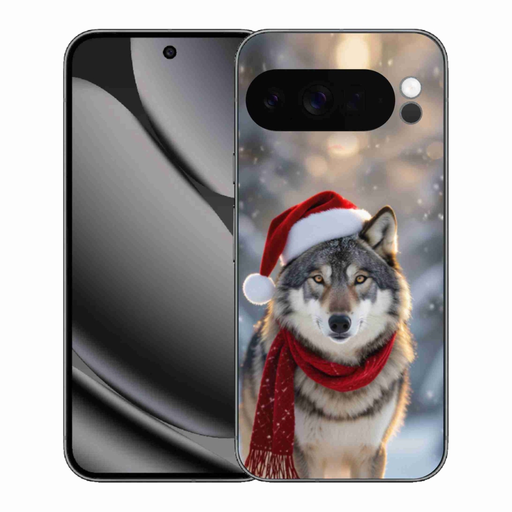 Gél borítás mmCase a Google Pixel 10 Pro XL-hez - Karácsonyi farkas