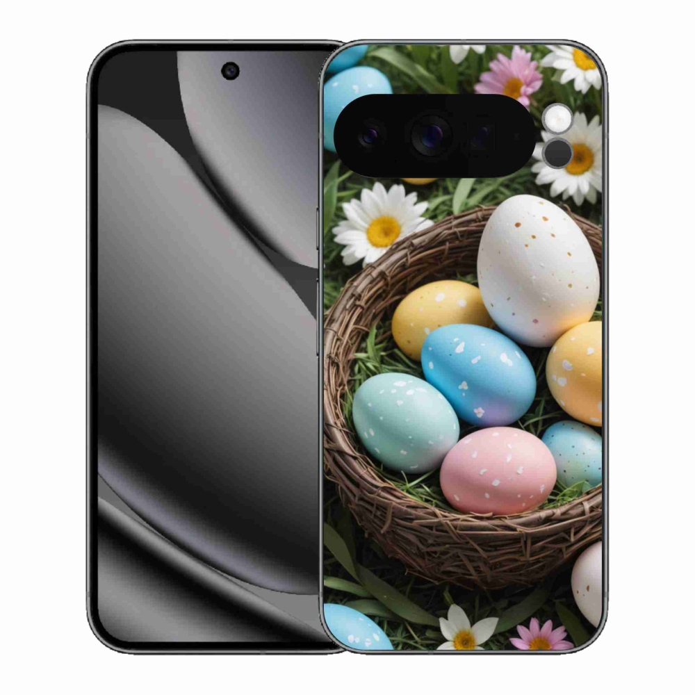Gél borítás mmCase a Google Pixel 10 Pro XL-hez - Húsvéti tojások 2