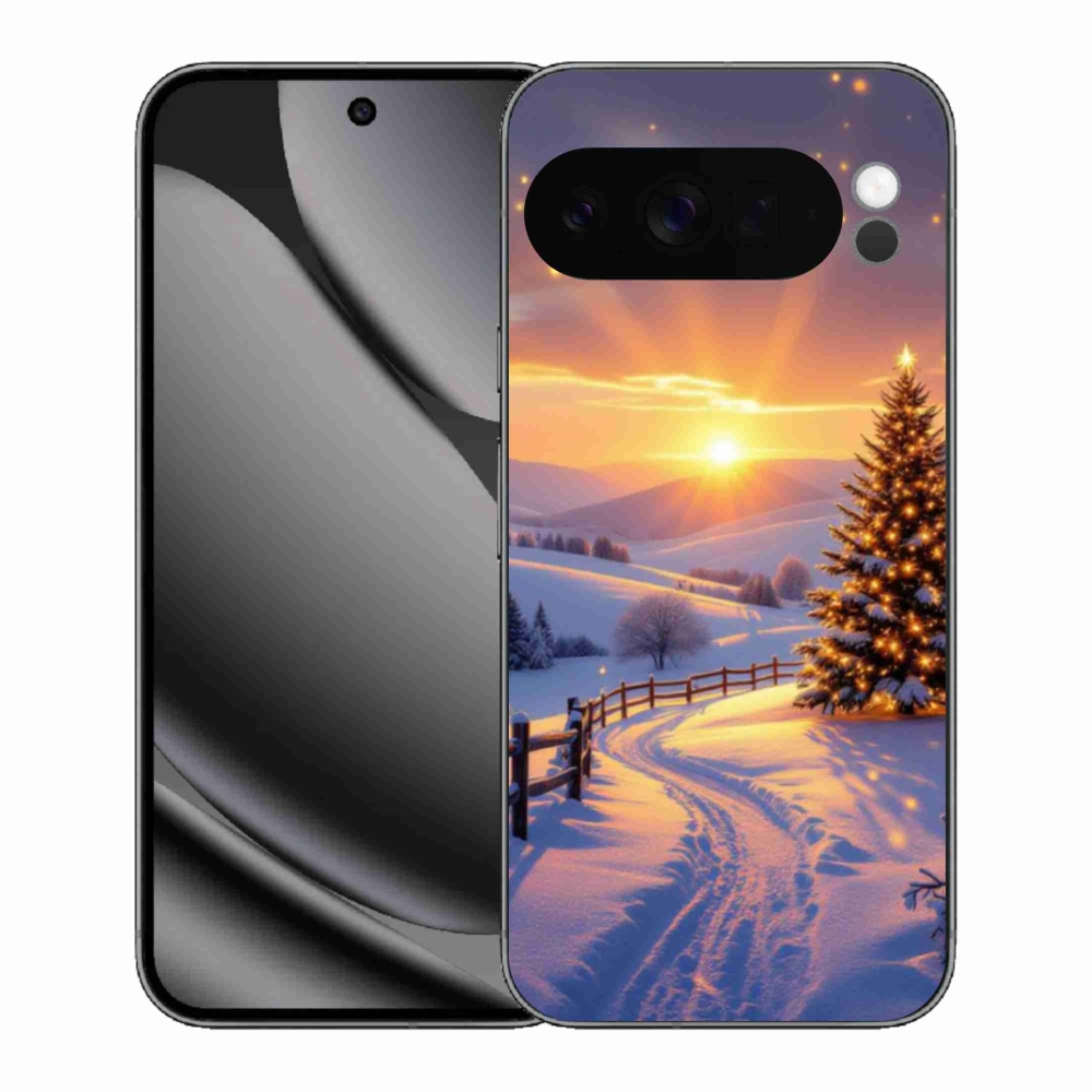 Gél borítás mmCase a Google Pixel 10 Pro XL számára - téli tájkép