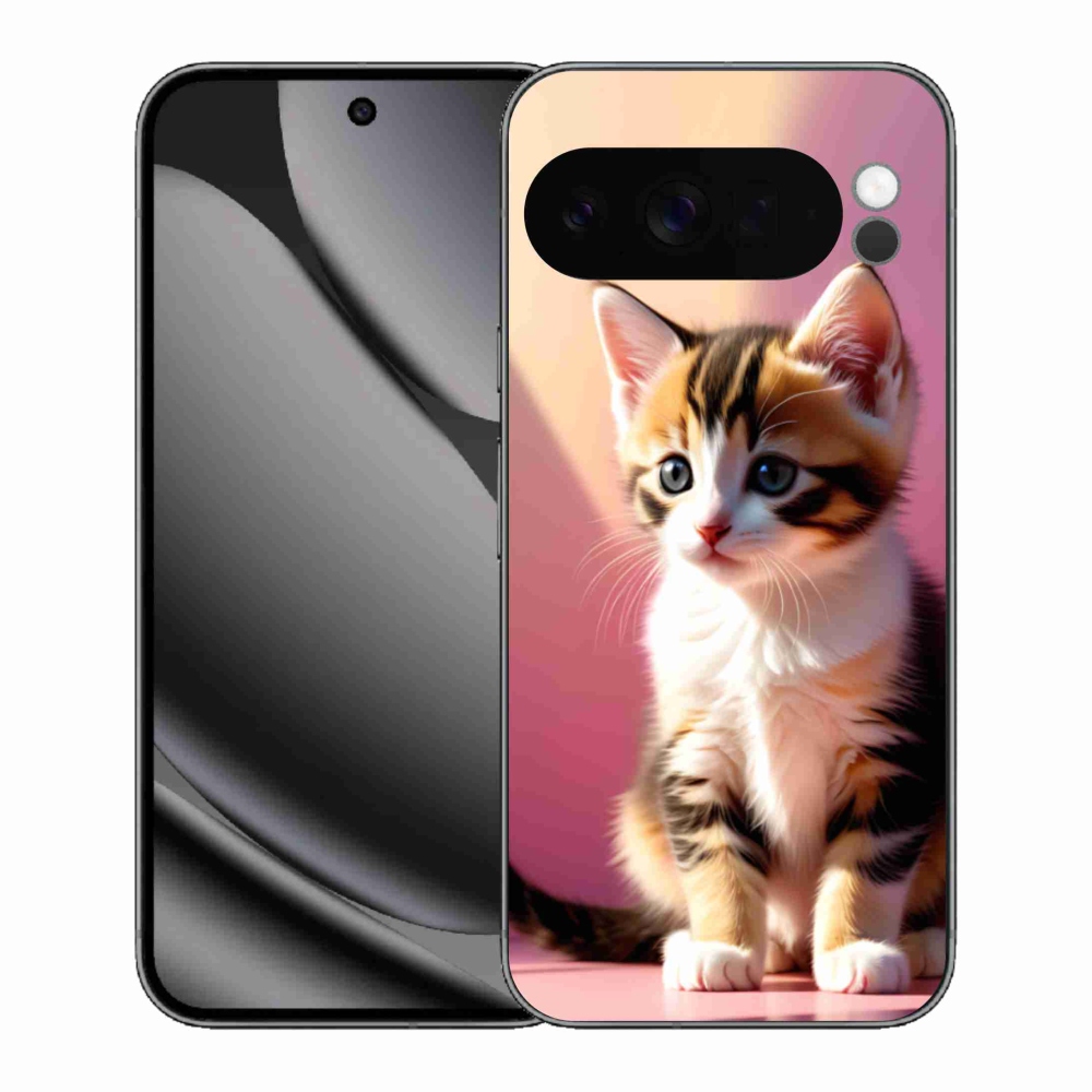 Zselés borítás mmCase a Google Pixel 10 Pro XL-hez - kíváncsi cica 2