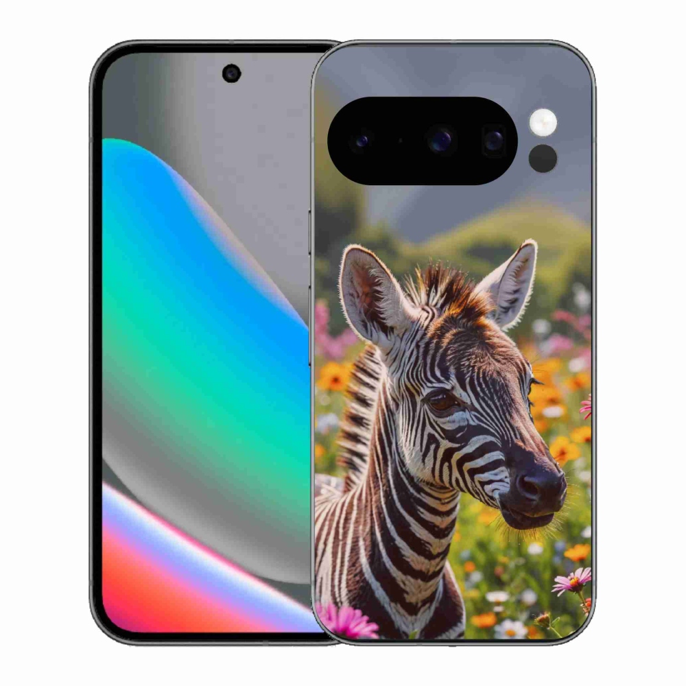 mmCase gél tok a Google Pixel 10 Pro-hoz – zebra a réten