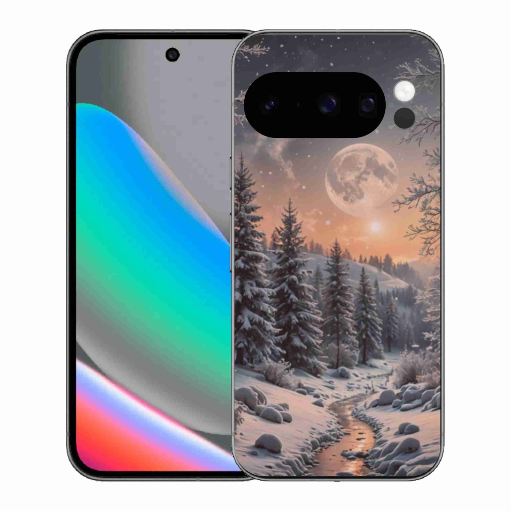 Gél borítás mmCase a Google Pixel 10 Pro számára - téli táj 2