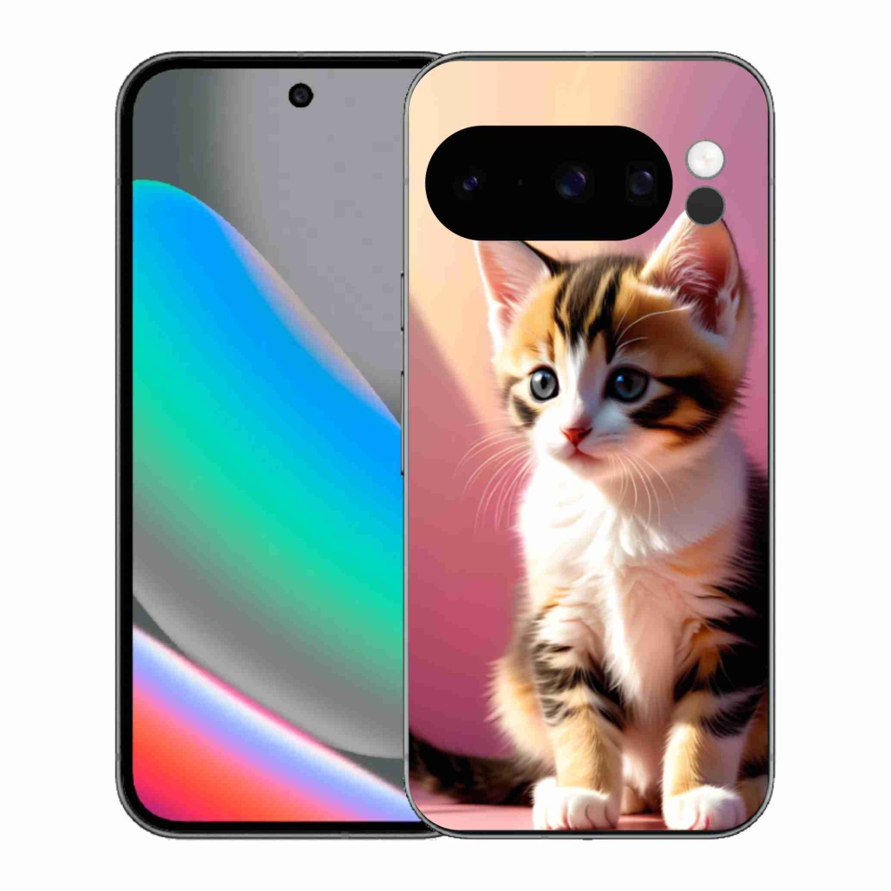 Gél borítás mmCase a Google Pixel 10 Pro számára - kíváncsi cica 2