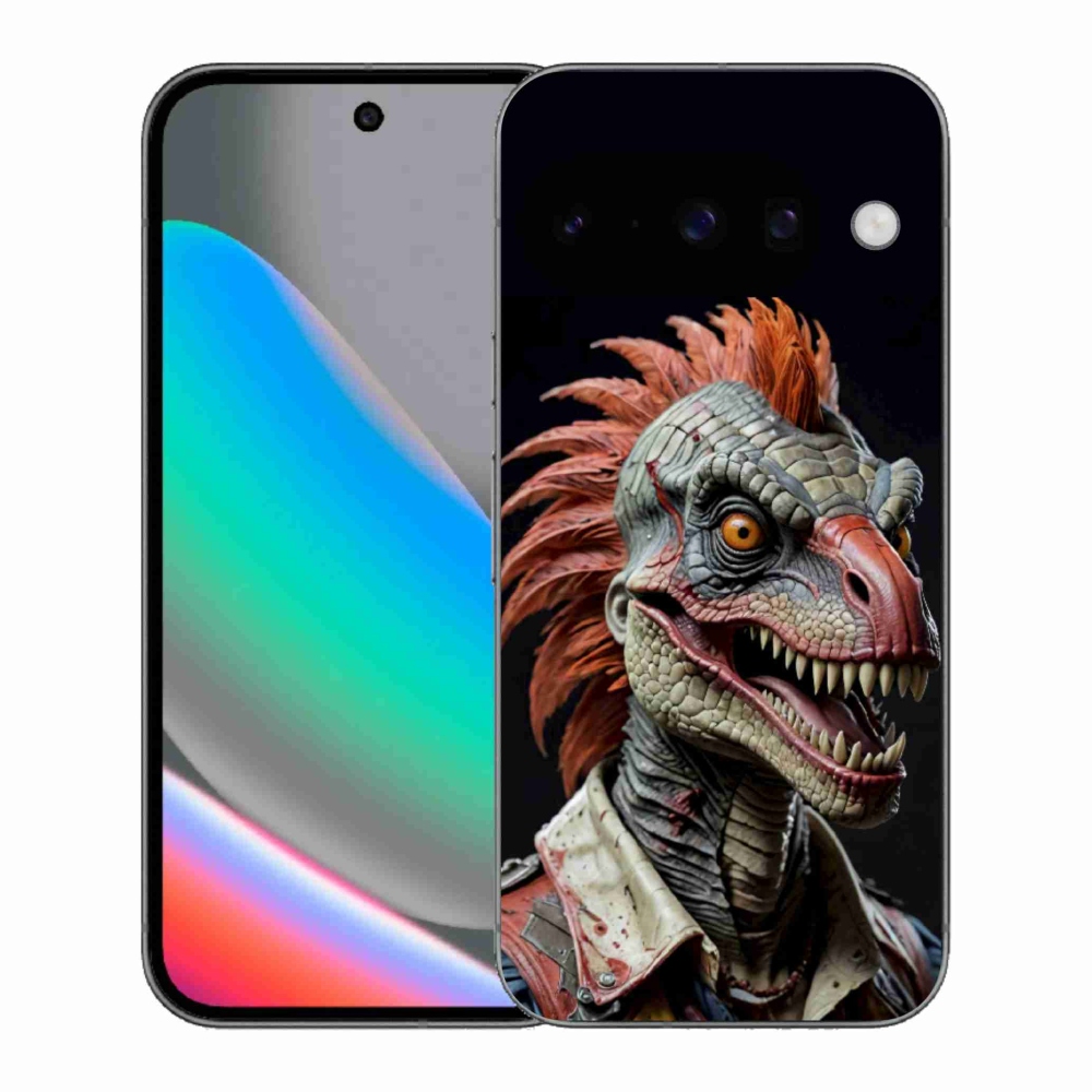 mmCase gél tok a Google Pixel 10-hez – punk dinoszaurusz