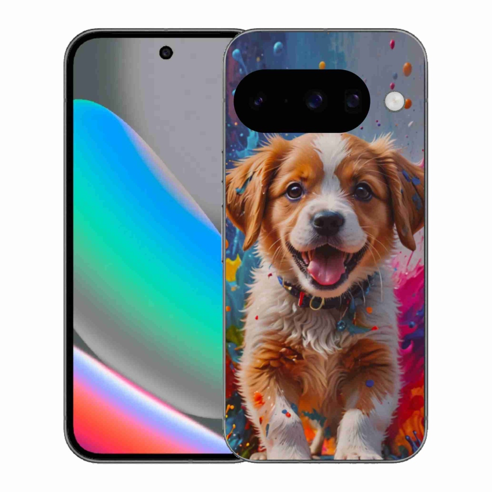 Gél borítás mmCase a Google Pixel 10 számára - aranyos kiskutya 3