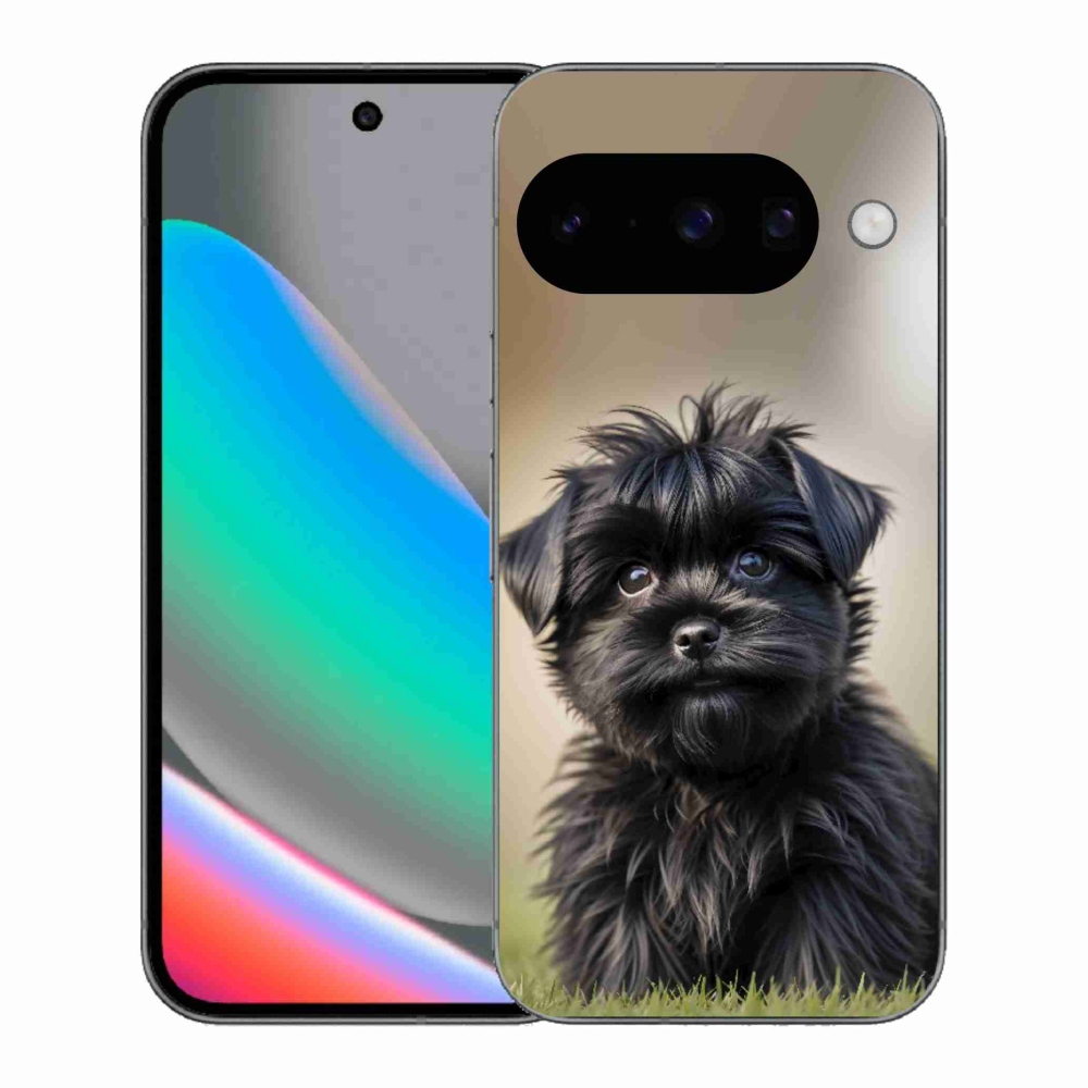 mmCase gél tok a Google Pixel 10-hez – aranyos fekete kutyus