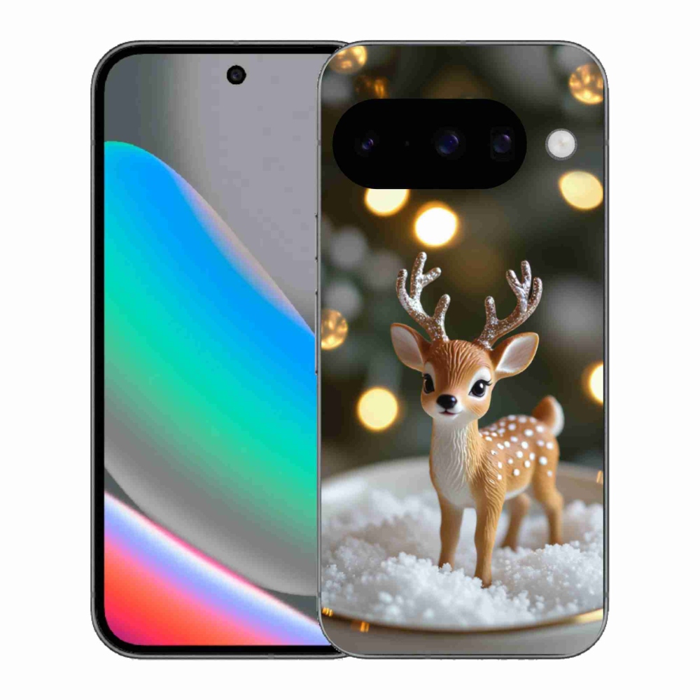 mmCase gél tok a Google Pixel 10-hez – aranyos karácsonyi szarvas