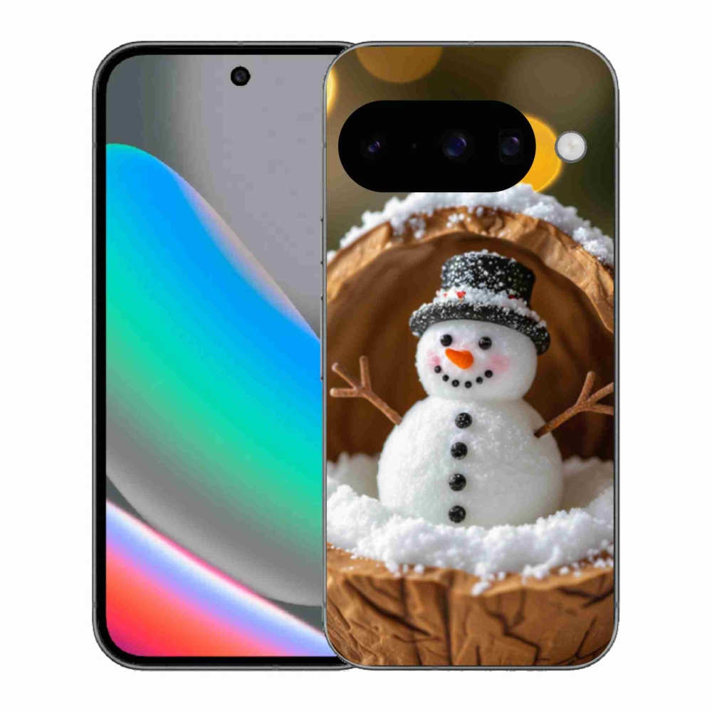 Gél borítás mmCase a Google Pixel 10 számára - hóember 4