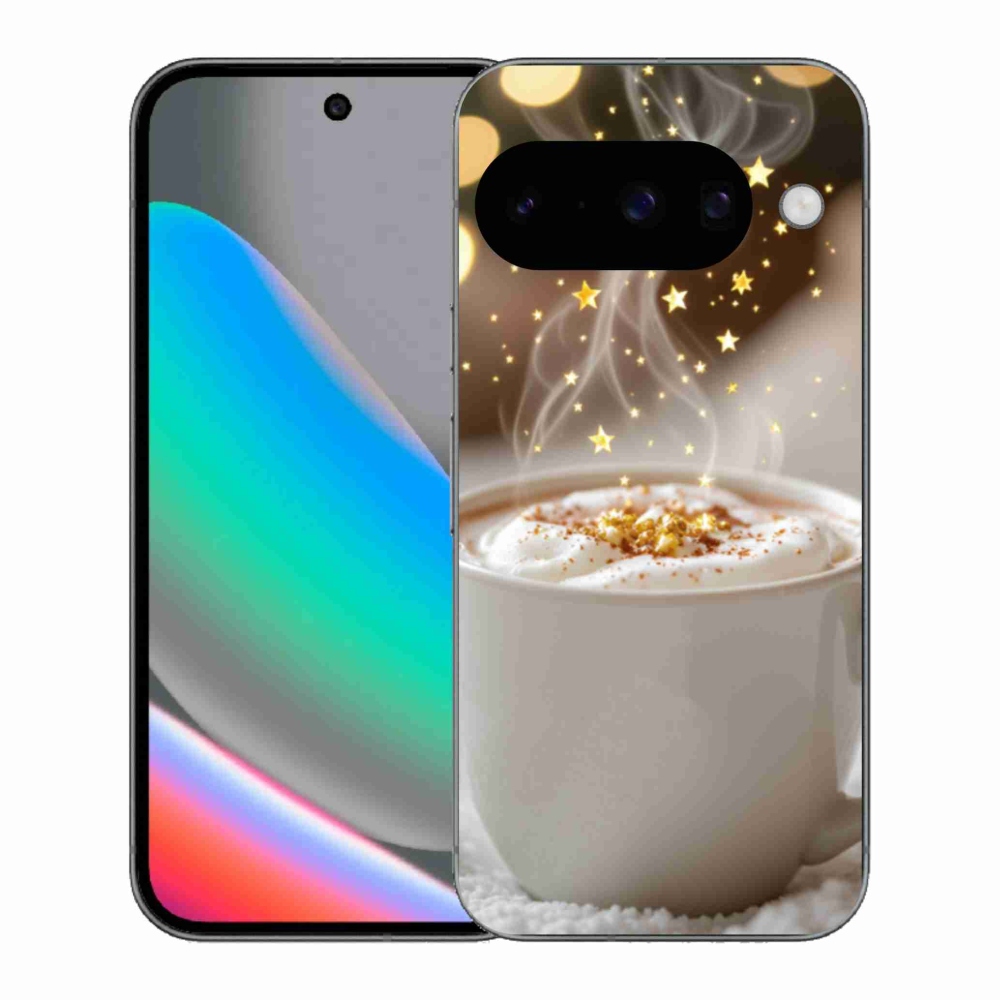 Gél borítás mmCase a Google Pixel 10 számára - Karácsonyi forró ital