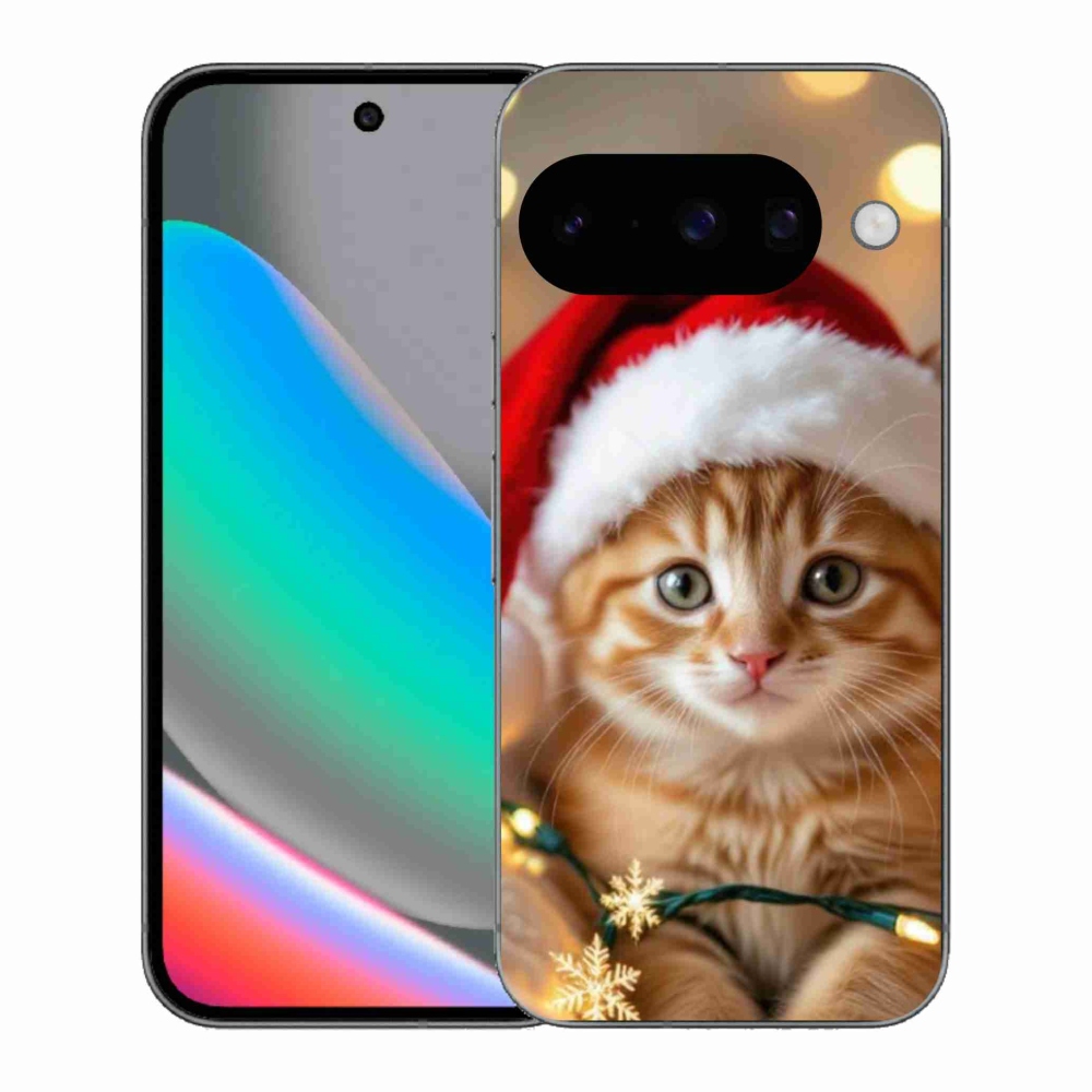 Gél borítás mmCase a Google Pixel 10 számára - Karácsonyi cica