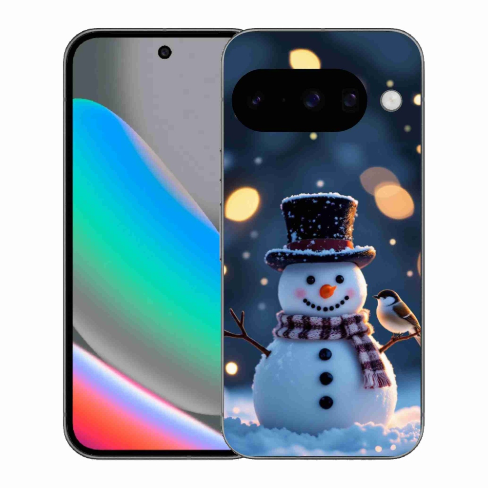 mmCase gél tok a Google Pixel 10-hez – karácsonyi hóember