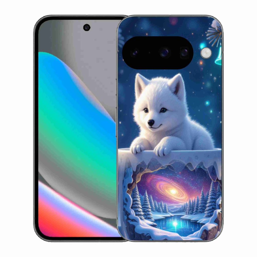 Gél borítás mmCase a Google Pixel 10 számára - Karácsonyi kiskutya