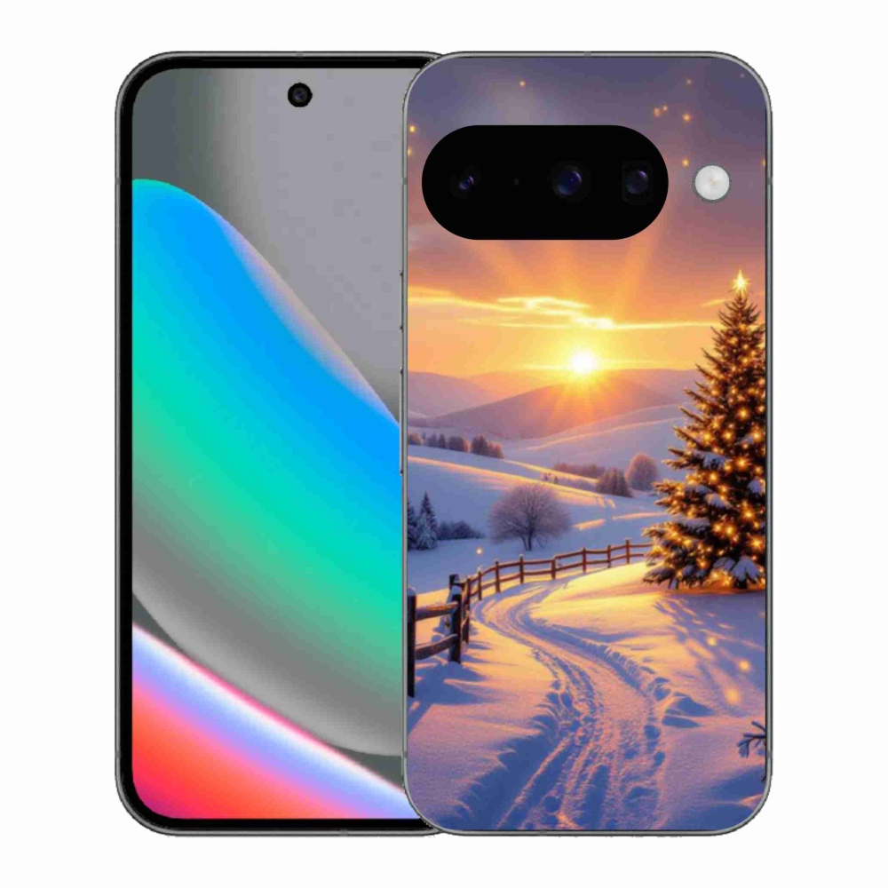 Gél borítás mmCase a Google Pixel 10 számára - téli tájkép