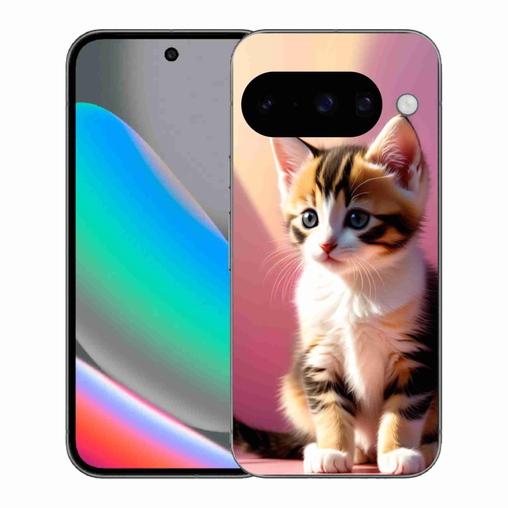 Gél borítás mmCase a Google Pixel 10 számára - kíváncsi cica 2