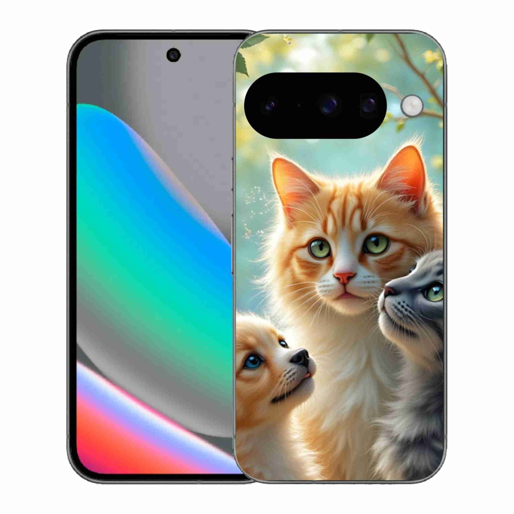 Gél borítás mmCase a Google Pixel 10 számára - Állati barátság 2