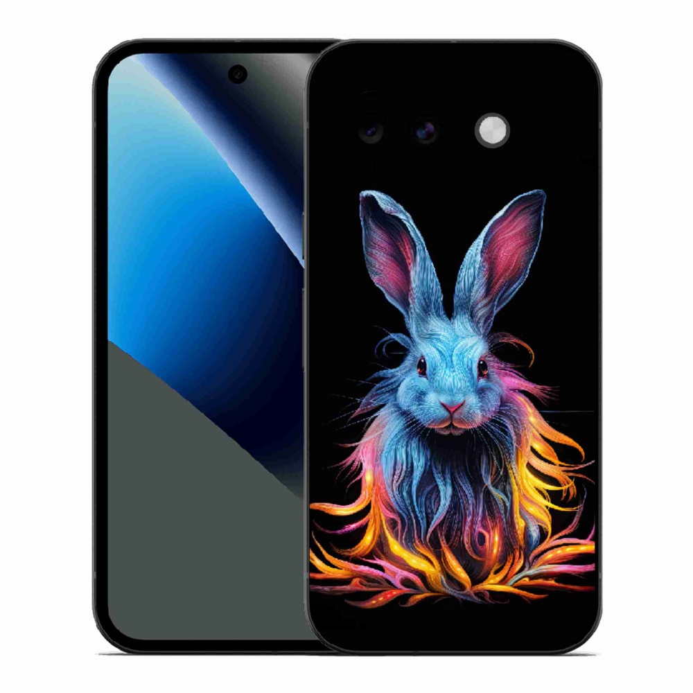 Gél borítás mmCase a Google Pixel 10a készülékhez - absztrakt nyúl