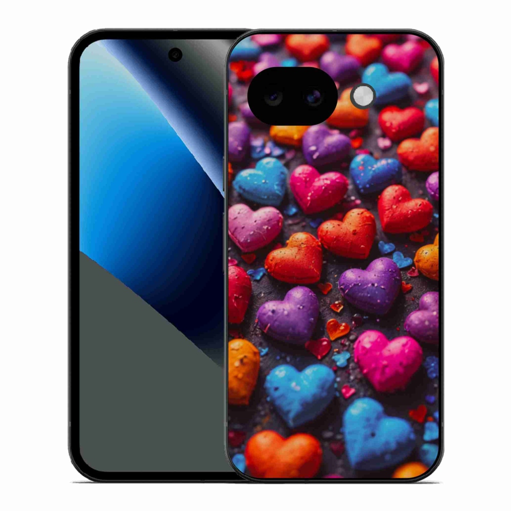 Zselés borítás mmCase a Google Pixel 10a készülékhez - színes szív