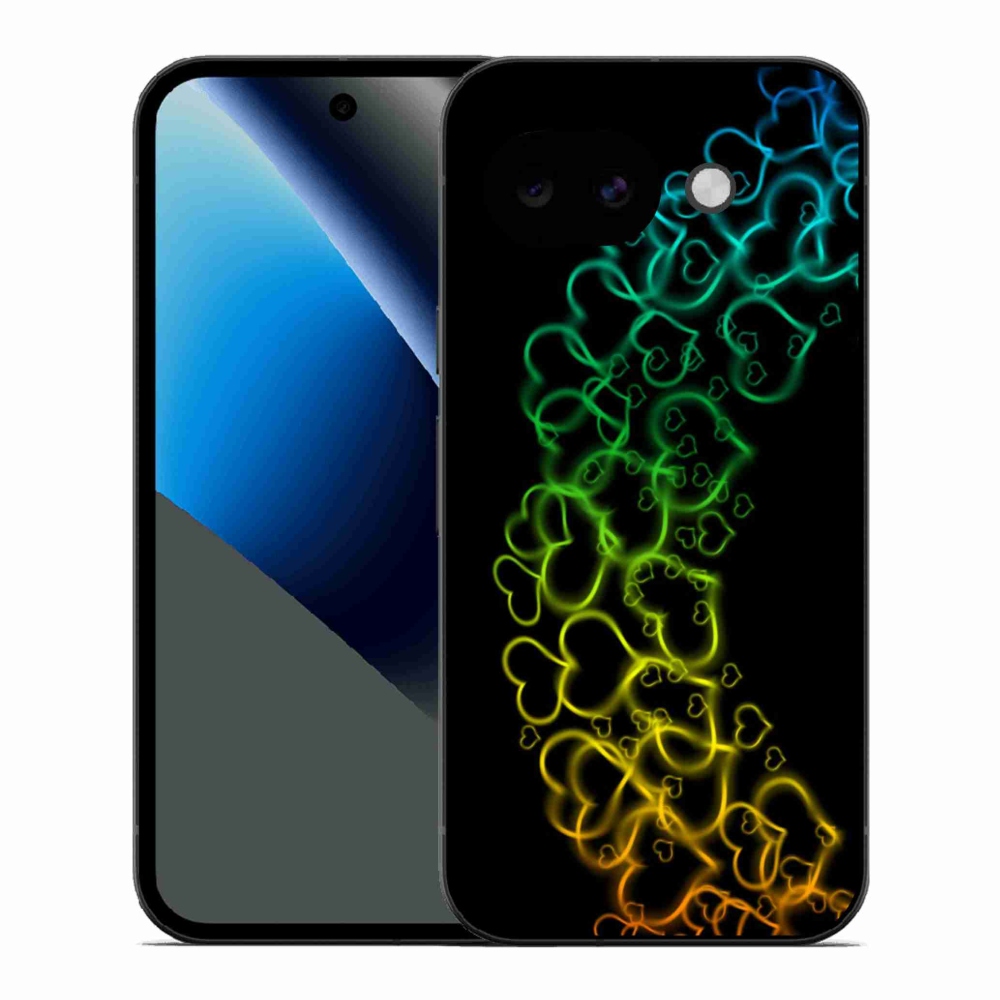 Gél borítás mmCase a Google Pixel 10a készülékhez - színes szívek