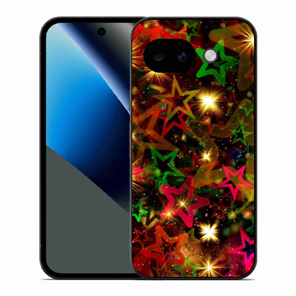 Gél borítás mmCase a Google Pixel 10a számára - színes csillagok