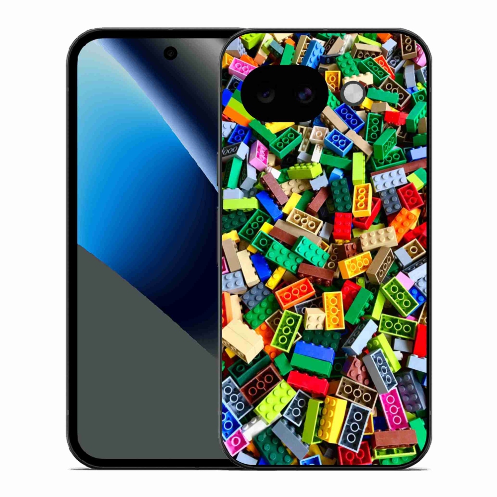 Gél borítás mmCase a Google Pixel 10a számára - színes építőkockák