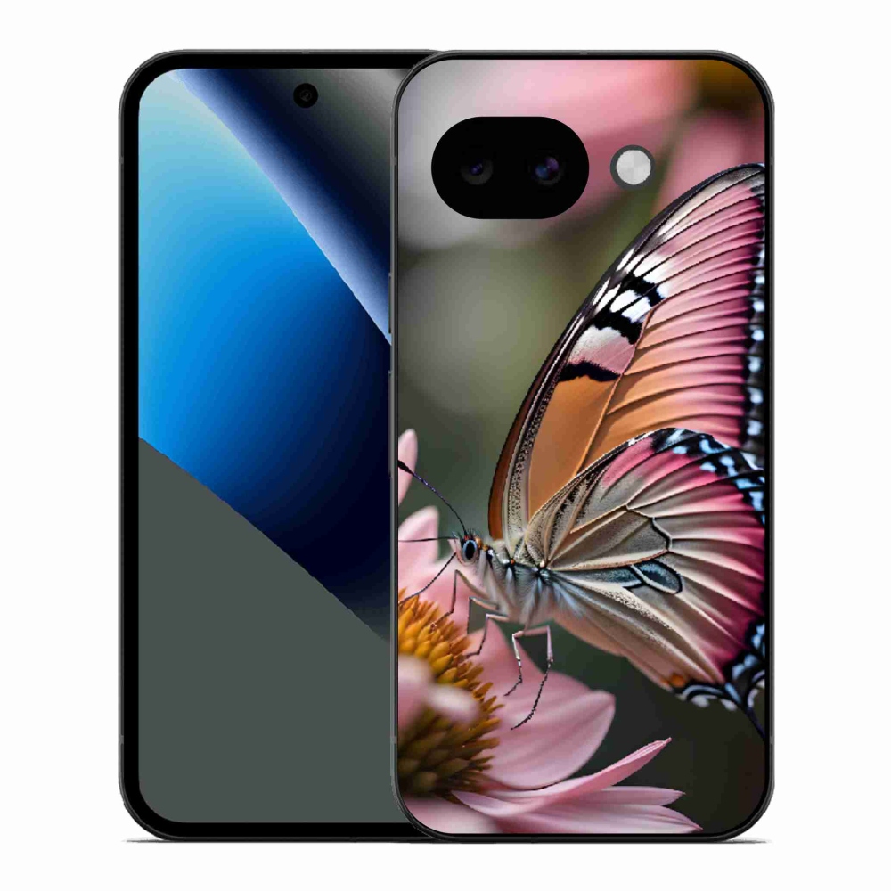 Zselés borítás mmCase a Google Pixel 10a számára - színes pillangó