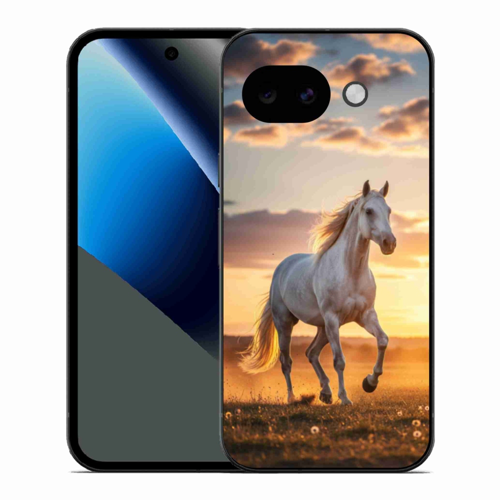 Gél borítás mmCase a Google Pixel 10a - futó fehér ló 2