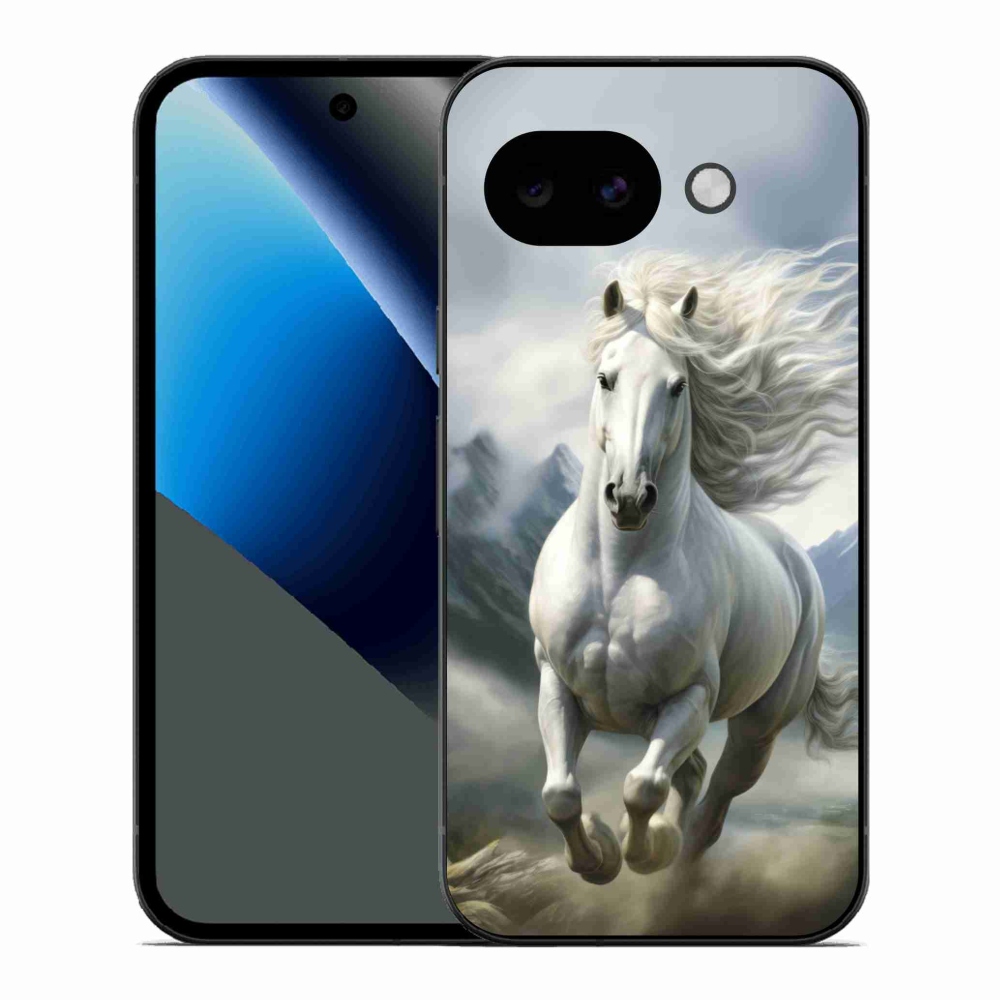 Gél borítás mmCase a Google Pixel 10a - futó fehér ló 3