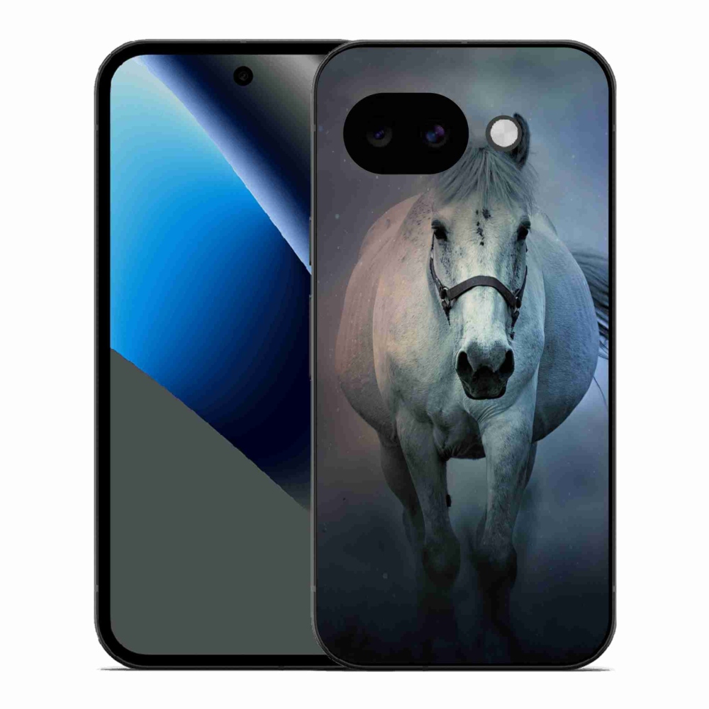 Gél borítás mmCase a Google Pixel 10a számára - futó fehér ló