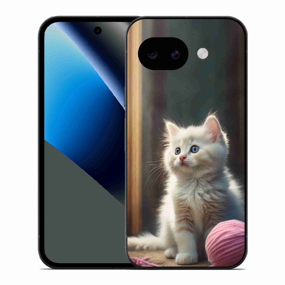 Gél védőhuzat mmCase a Google Pixel 10a készülékhez - fehér cica 2