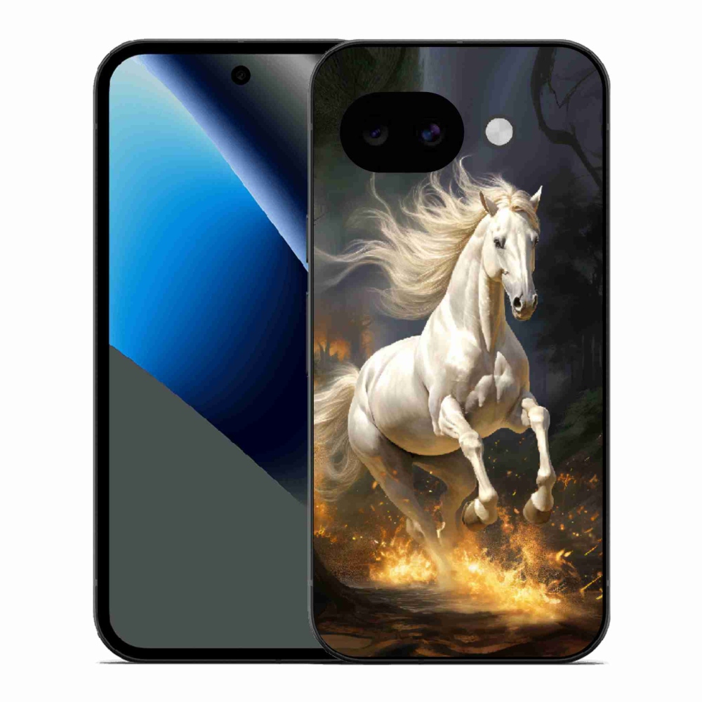 Gél borítás mmCase a Google Pixel 10a számára - fehér ló 2