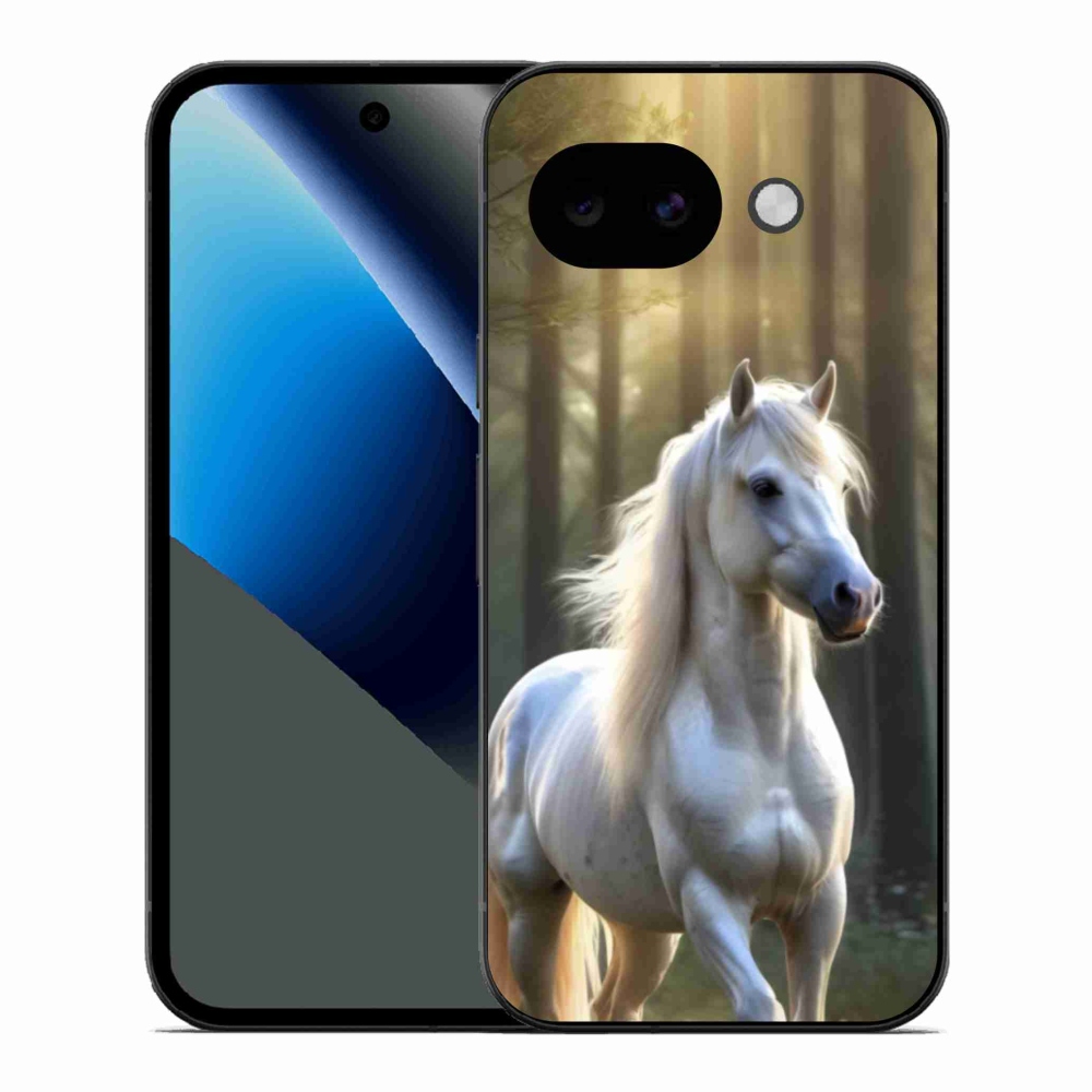 Gél borítás mmCase a Google Pixel 10a számára - fehér ló 3