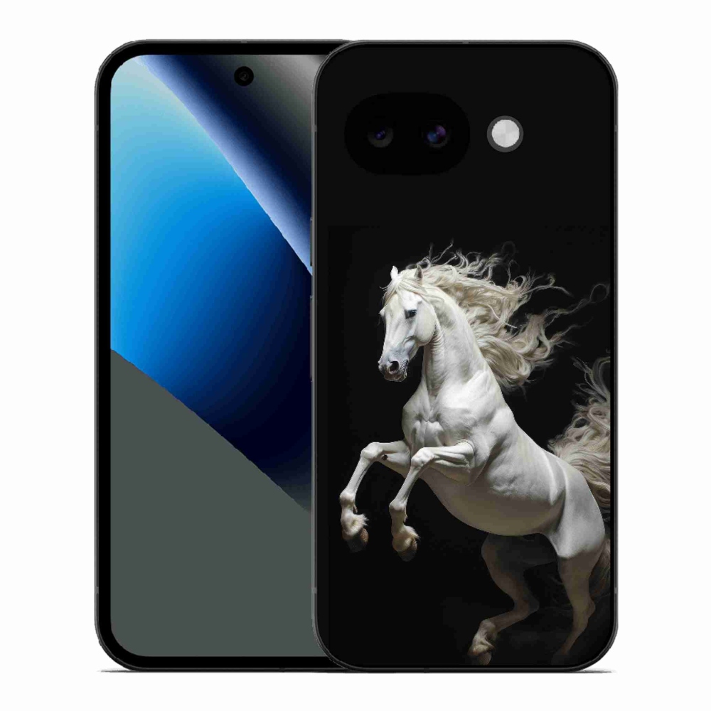 Zselés borítás mmCase a Google Pixel 10a számára - fehér ló 4