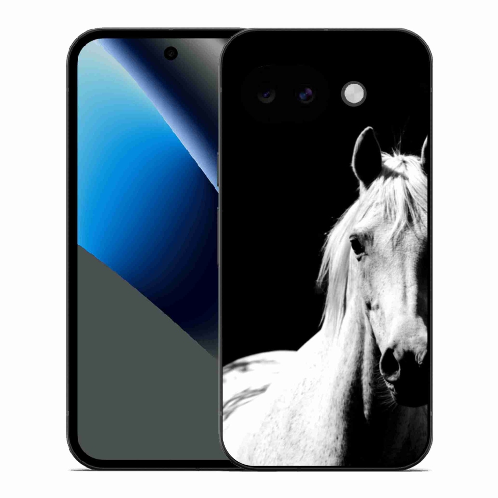 Zselés borítás mmCase a Google Pixel 10a számára - fehér ló 5