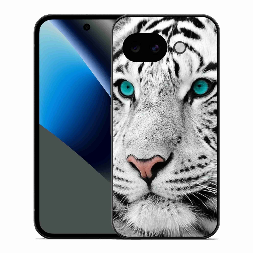 Gél védőhuzat mmCase a Google Pixel 10a készülékhez - fehér tigris