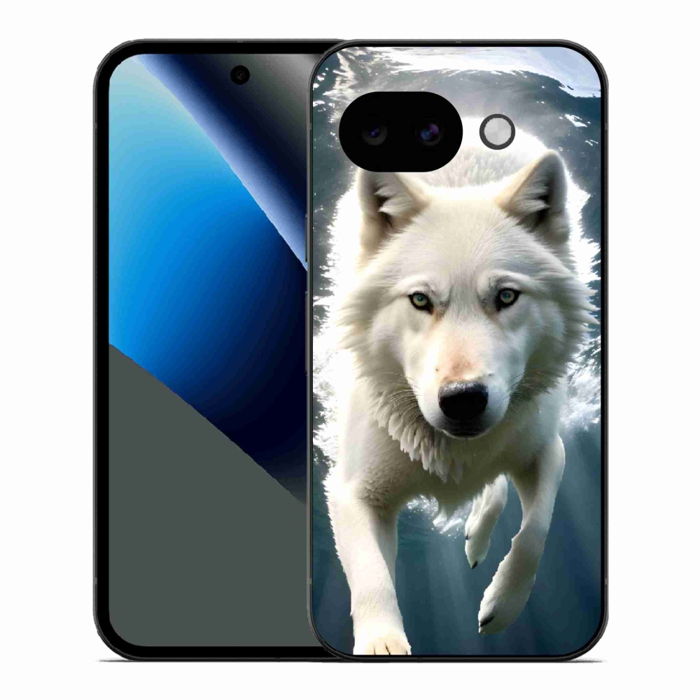 Gél védőburkolat mmCase a Google Pixel 10a készülékhez - fehér farkas
