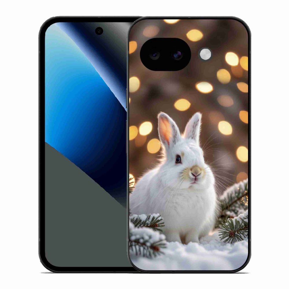 Zselés borítás mmCase a Google Pixel 10a készülékhez - fehér nyúl